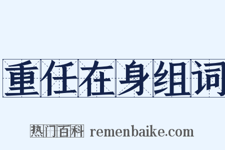 重任在身组词是什么意思的图片